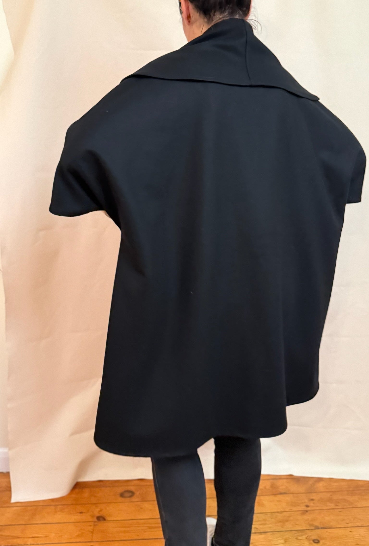 The Mabel Coat - Mid Sleeve Shawl Collar - Thicker Wool