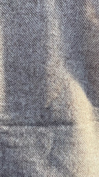 Light Brown Pure Wool Herringbone Throw