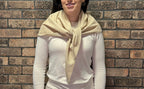 Lightweight Pure Wool Bandana Scarf - Medium
