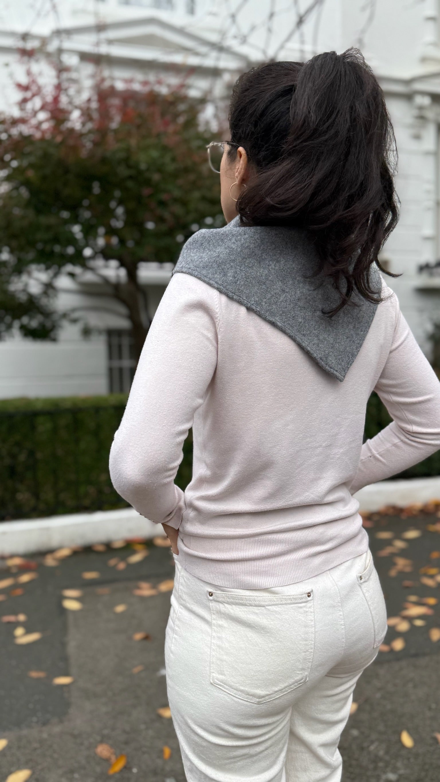 Thicker Pure Wool Bandana Scarf - Medium