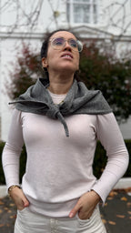 Lightweight Pure Wool Bandana Scarf - Large