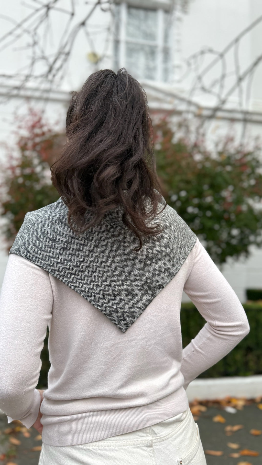 Lightweight Pure Wool Bandana Scarf - Medium