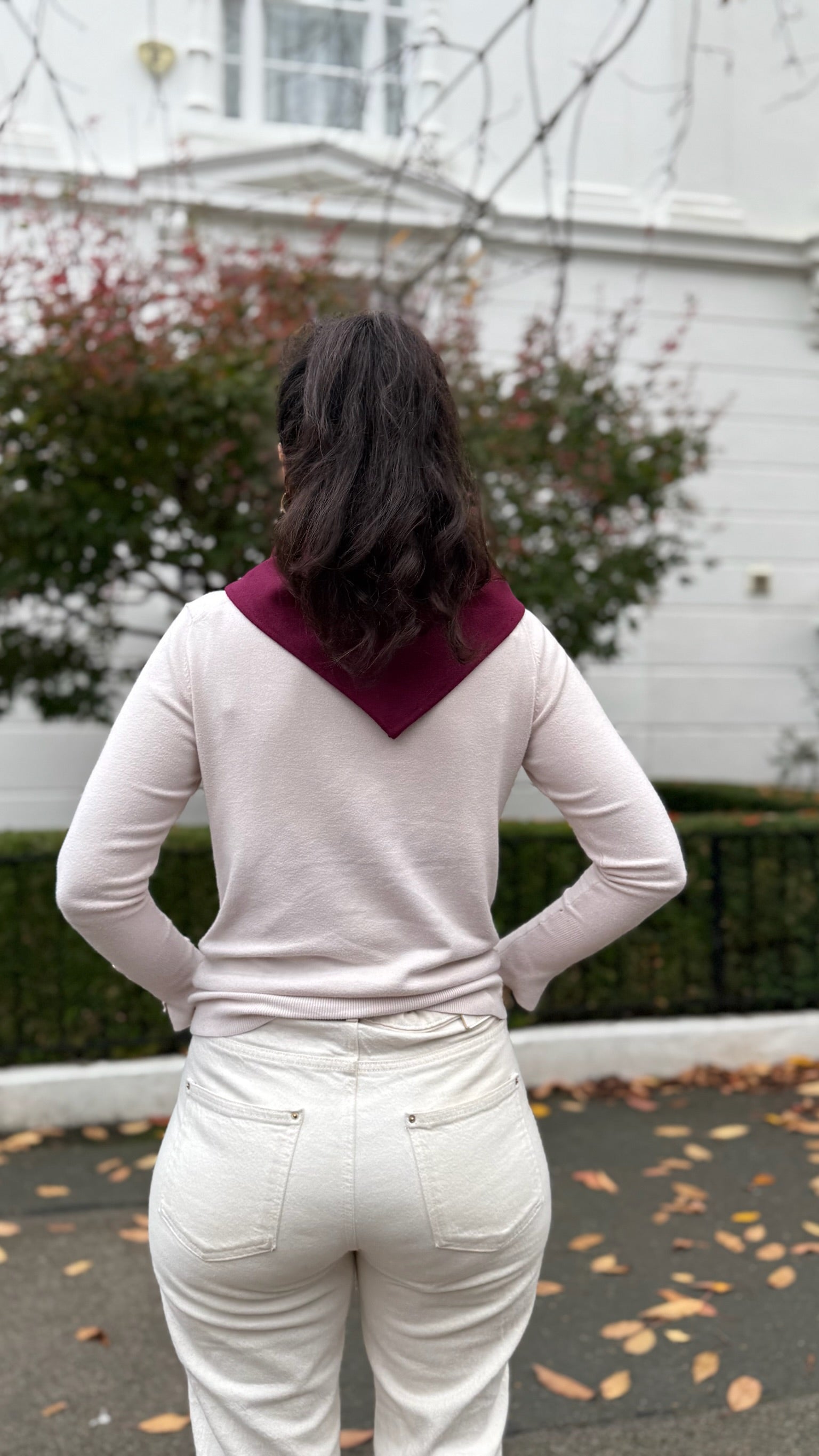 Cashmere Bandana Scarf - Small