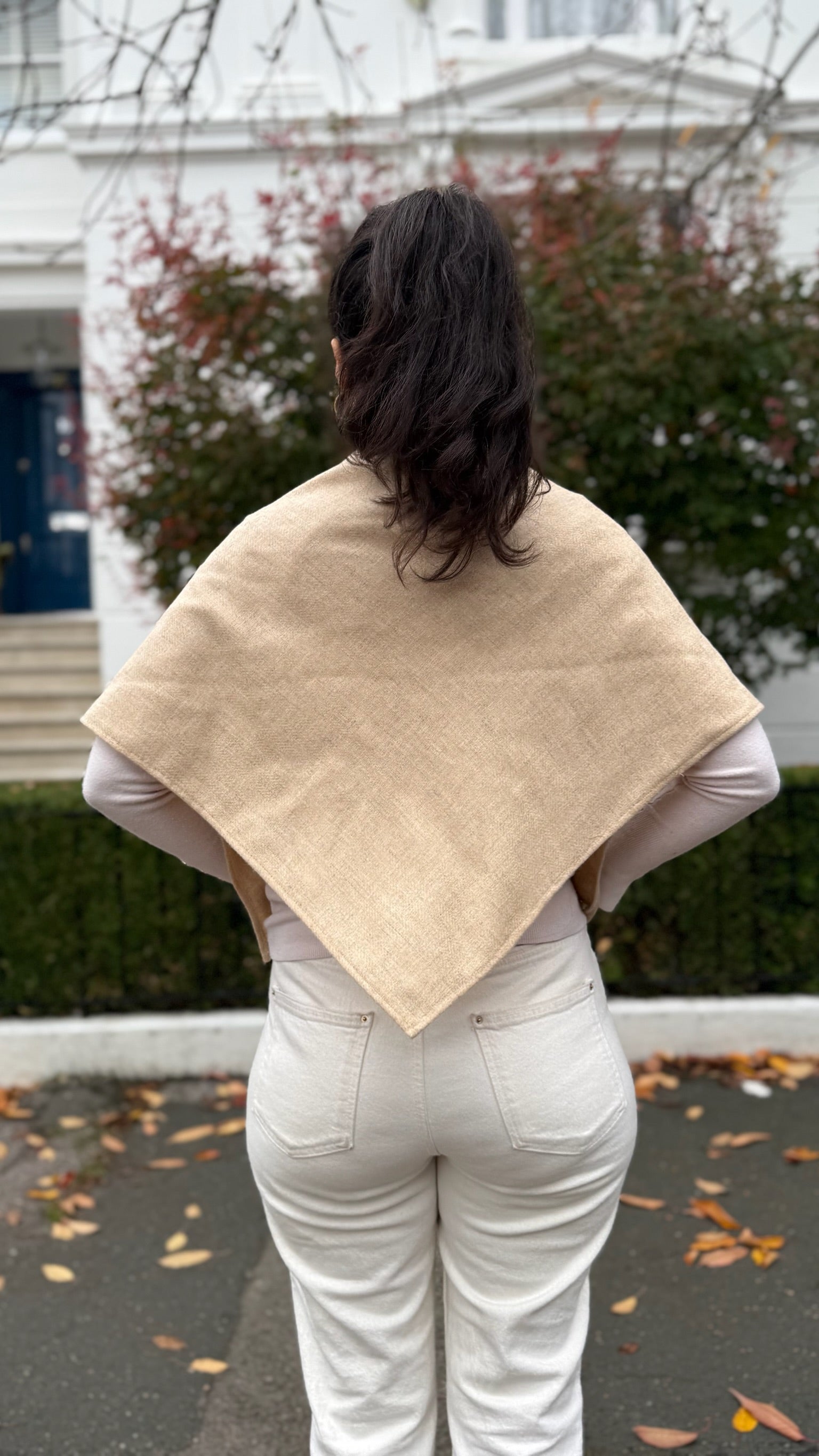 Lightweight Pure Wool Bandana Scarf - Large