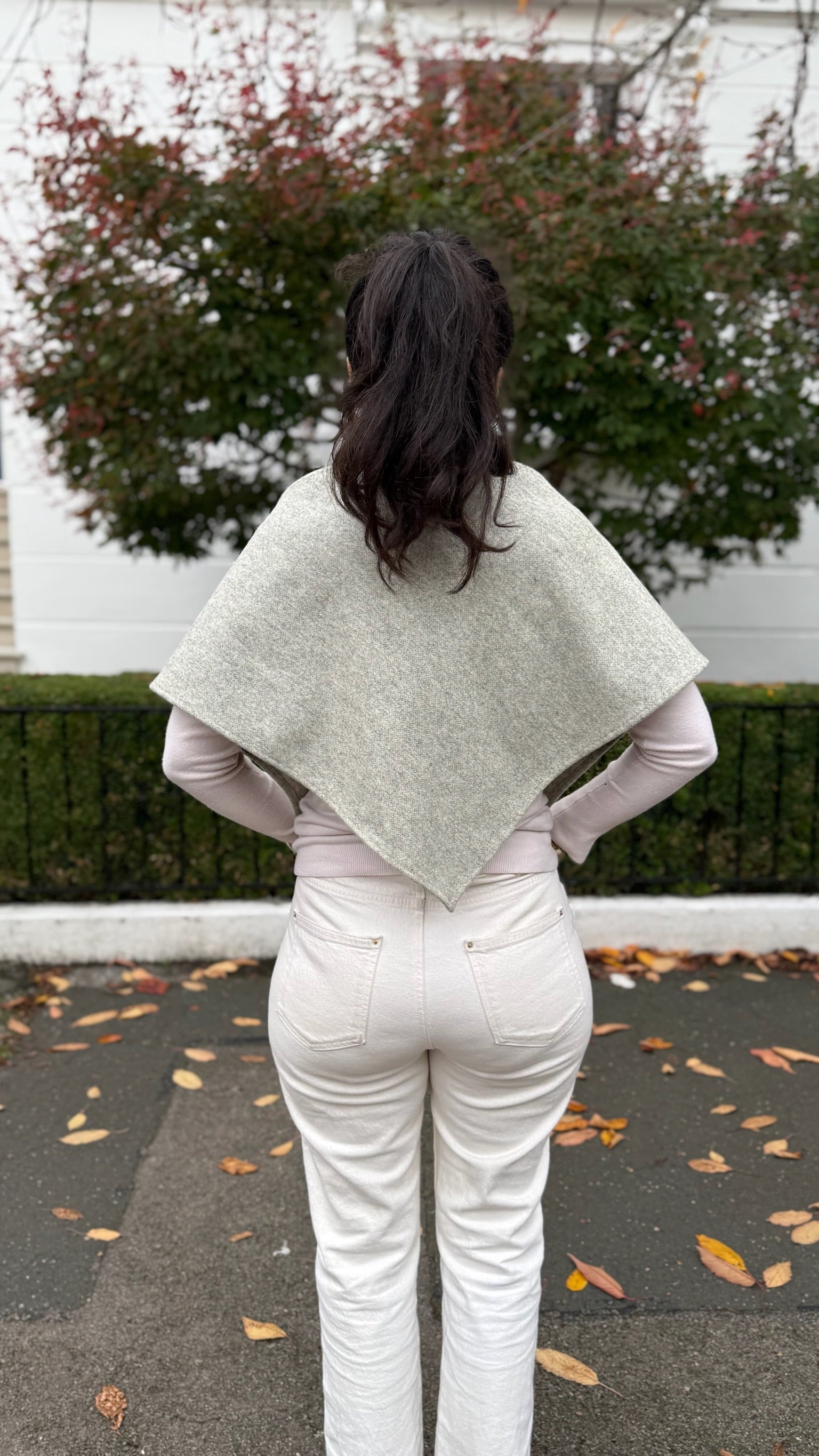 Thicker Pure Wool Bandana Scarf - Large