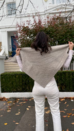 Thicker Pure Wool Bandana Scarf - Large