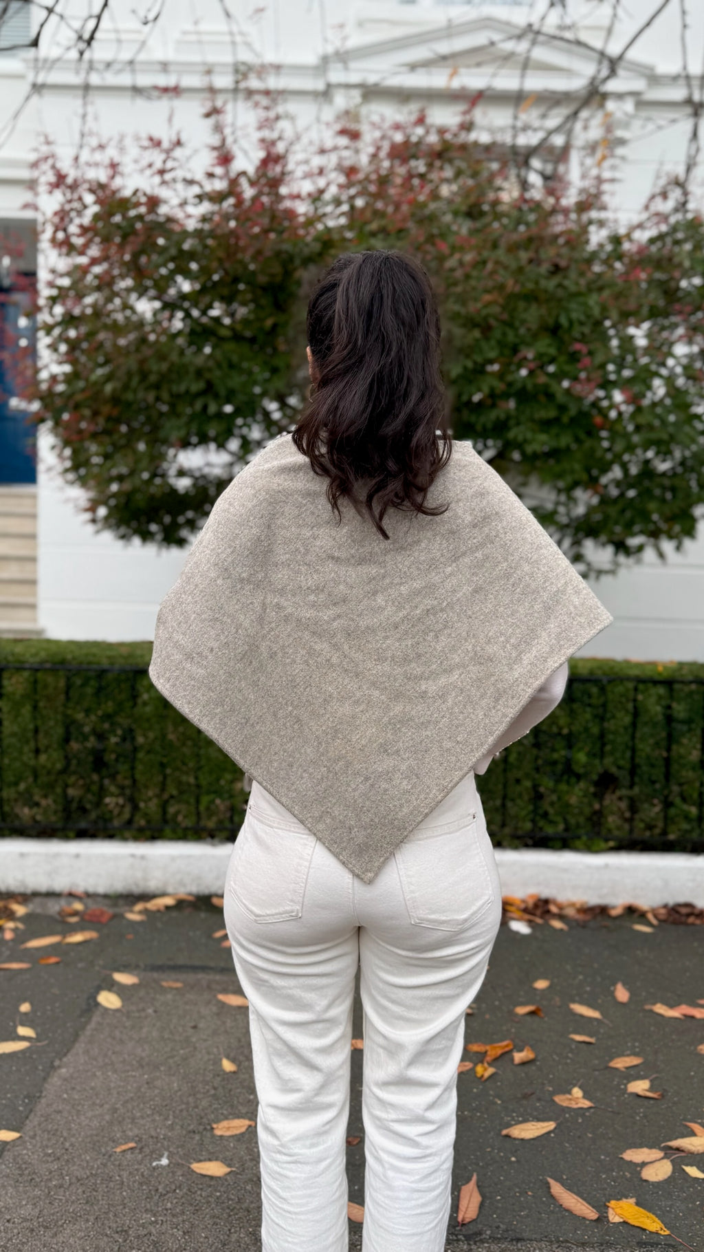 Thicker Pure Wool Bandana Scarf - Large