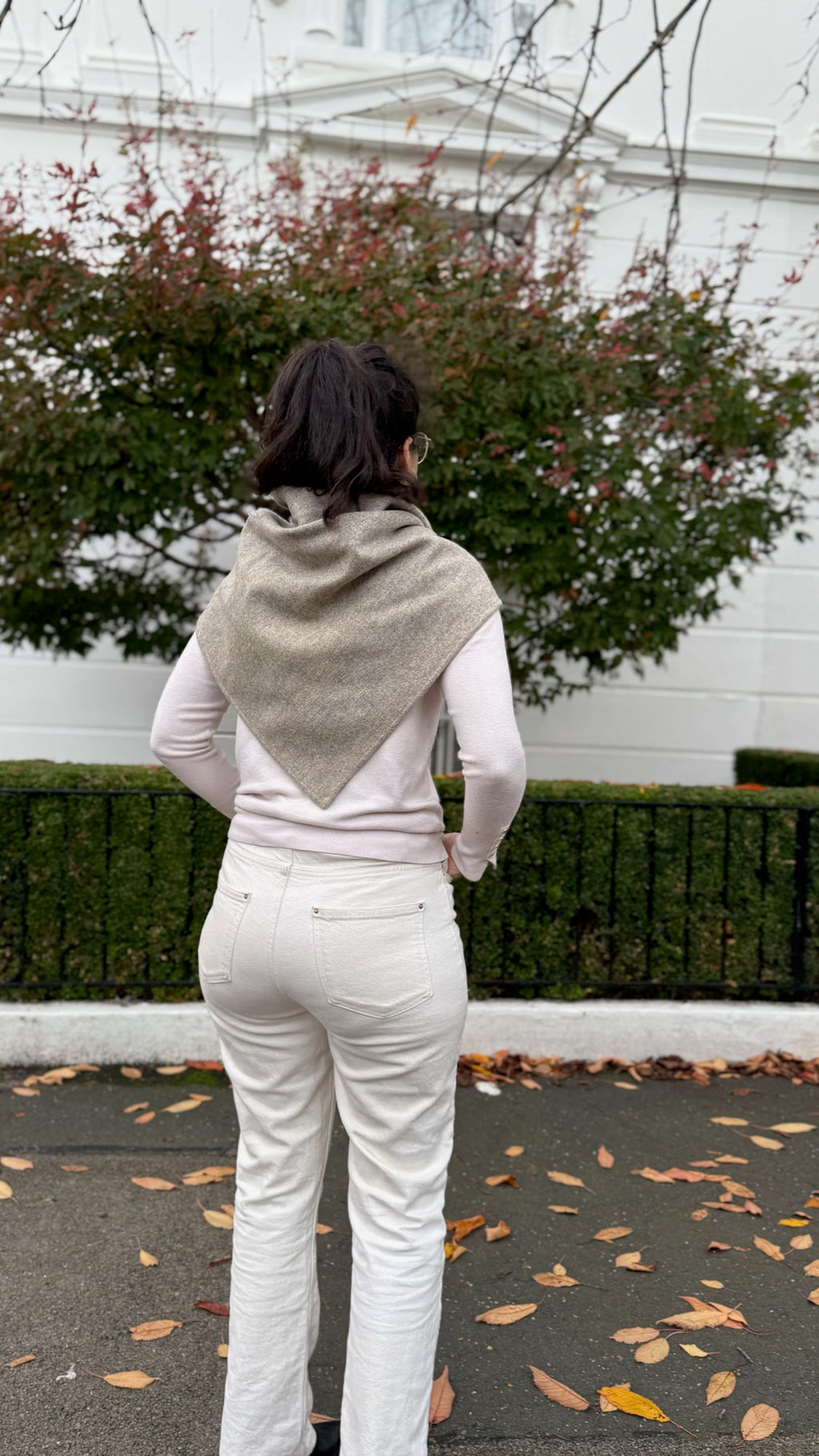 Thicker Pure Wool Bandana Scarf - Medium