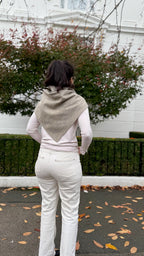 Thicker Pure Wool Bandana Scarf - Medium