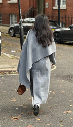 Palto - Full Length, Raw Edge Wool Coat